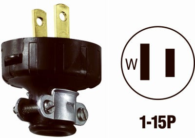 LEVITON Leviton Mfg Co 010-48646-02E Cord Plug 15A 125V Black