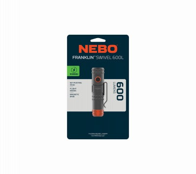NEBO Nebo NEB-FLT-1023 Rechargeable Swivel Flashlight 600L