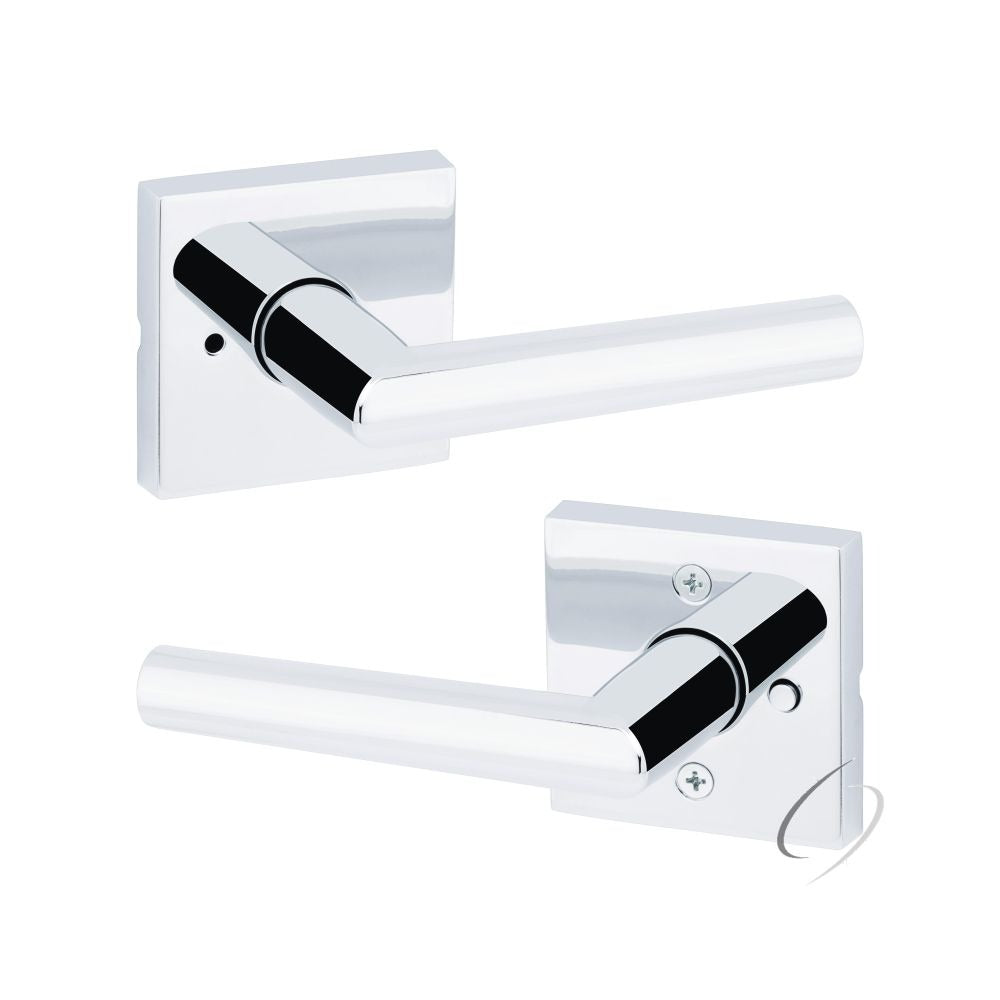 KWIKSET Kwikset 730MILSQT-26 Milan Lever Privacy Lock Bright Chrome