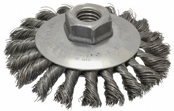 WEILER Weiler 94676 Knotted Wheel Brush 4 Inch 12500 Rpm