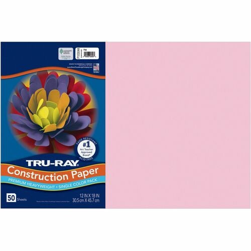 PACON Pacon PAC103044 Construction Paper 12x18 Pink 50 Pack