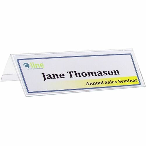 C-LINE C-line CLI87597 Tent Card Holder Clear Plastic 25-pack