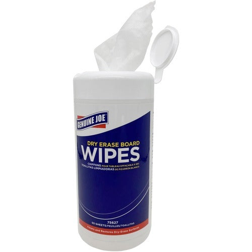 GENUINE JOE Genuine Joe GJO75627 Dry-erase Board Wipes 50 Count