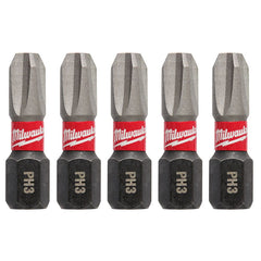 Milwaukee 48-32-4663 SHOCKWAVE Impact Phillips #3 Insert Bits 5PK