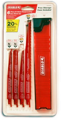 DIABLO Freud DS006S Reciprocating Saw Blade Set 6 Piece