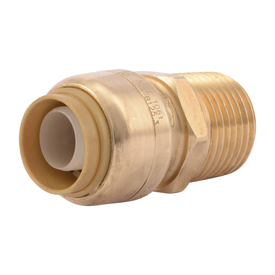 RWC Rwc U120LF 1/2 in Push-fit X Mnpt Male Connector Brass