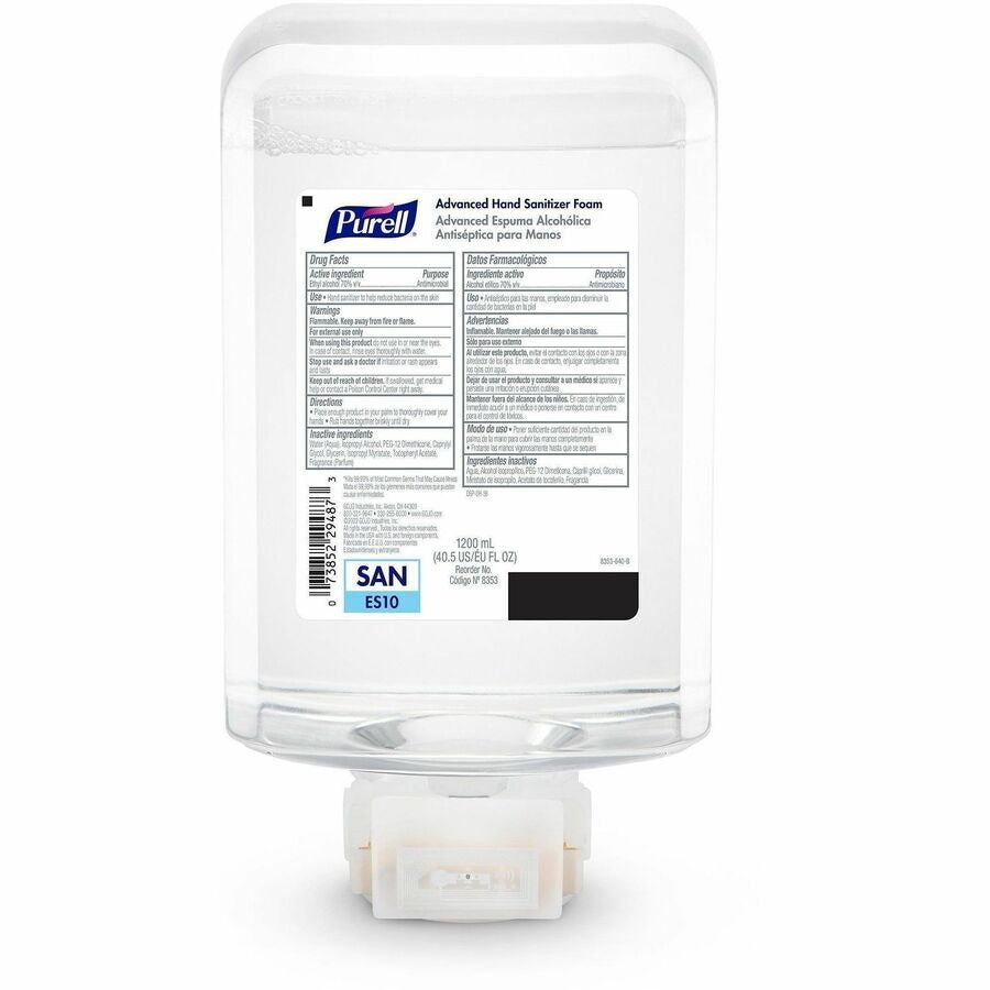 GOJO Gojo GOJ835302 Purell Advanced Hand Sanitizer Foam Refill 1.27 Quart (2/Carton)