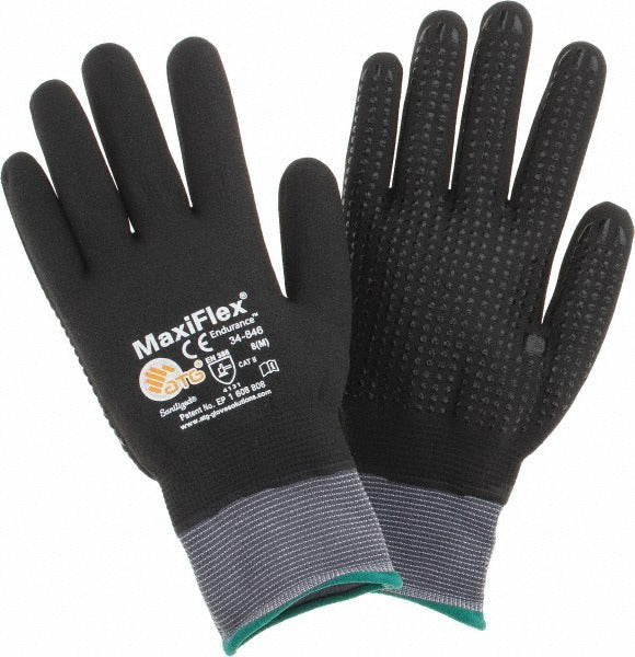 ATG Atg 34-846/M Work Gloves Medium Nitrile Coated Nylon