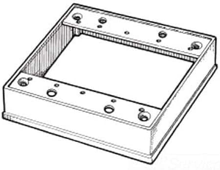 MULBERRY Mulberry 30273 2-Gang Weatherproof Box Extension (4.5 x 4.5 x 1 in)