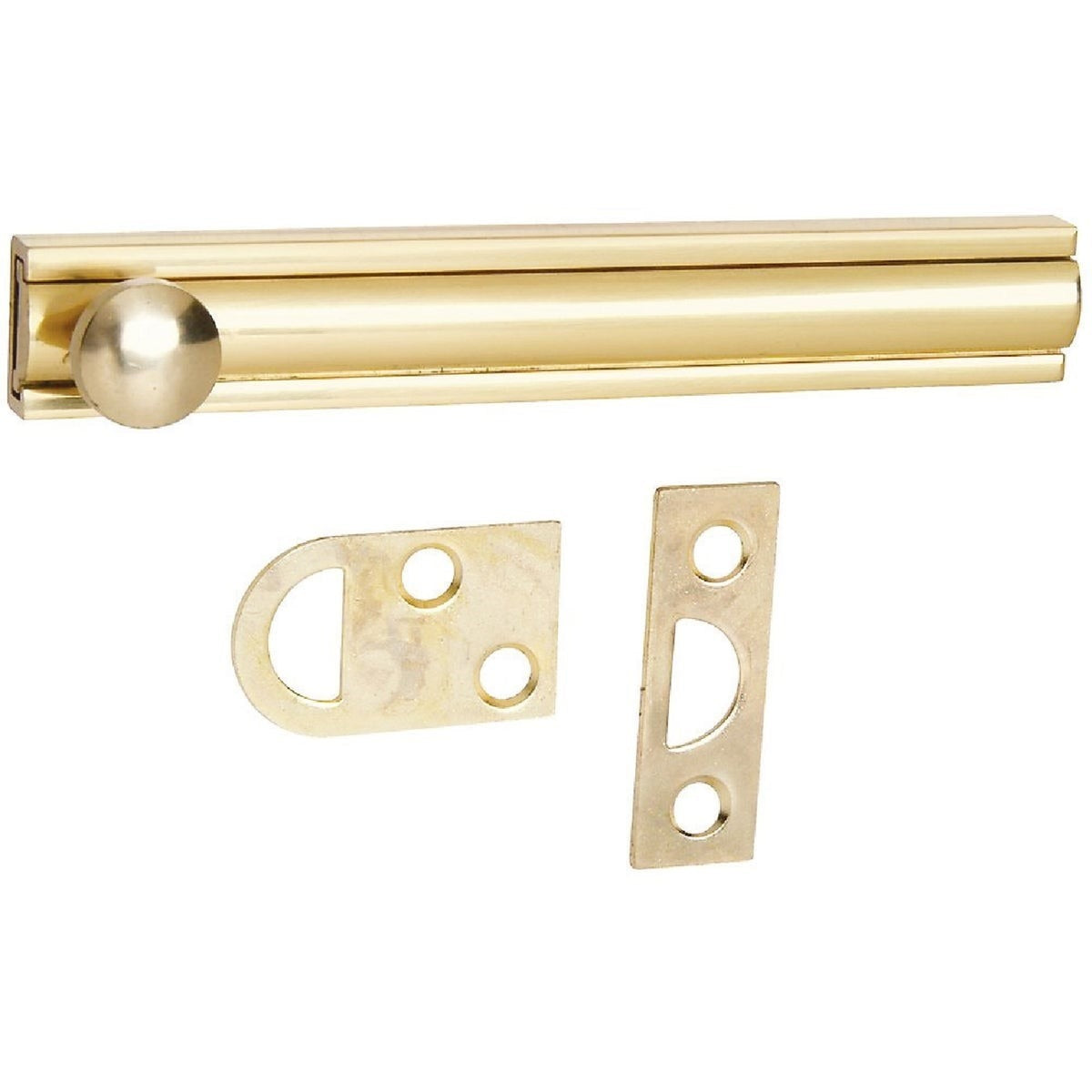 NATIONAL MARKER National N197988 Gallery Series Door Surface Bolt 4 in Brass