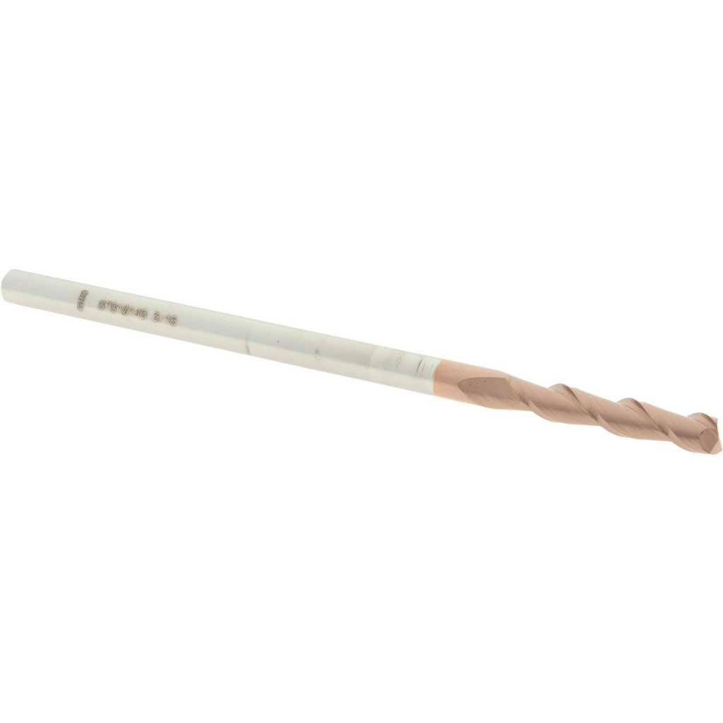 ACCUPRO Accupro 12181807 Square End Mill 3/16 in 2 Flute Carbide
