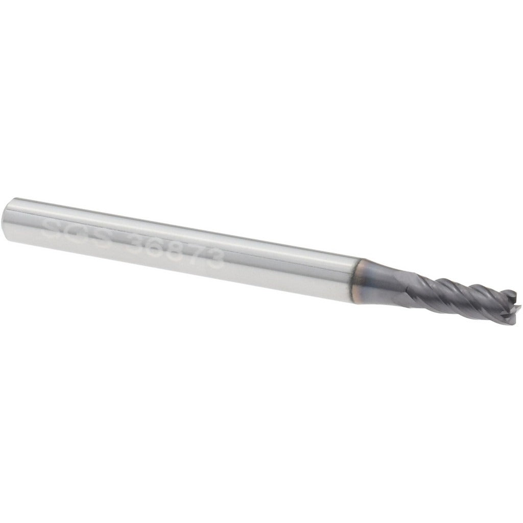 KYOCERA SGS PRECISION TOOLS Sgs 36873 Corner Radius End Mill 0.0938 in 4 Flute Carbide