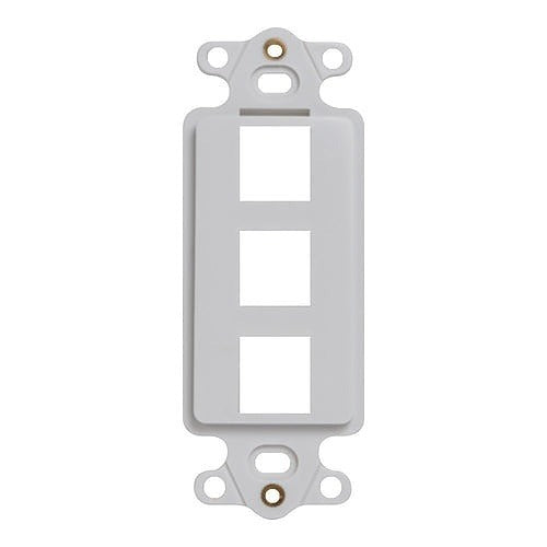 SIGNAMAX Signamax Inc. DA-3-GY 3-port Decora Keystone Faceplate