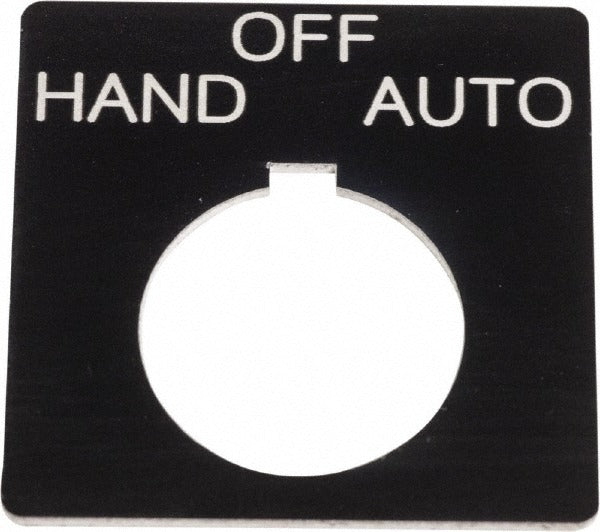 SCHNEIDER ELECTRIC Schneider Electric 9001KN160BP Legend Plate Hand Off Auto