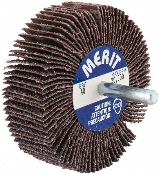 MERIT Merit Abrasives 08834137456 Mounted Flap Wheel 40 Grit