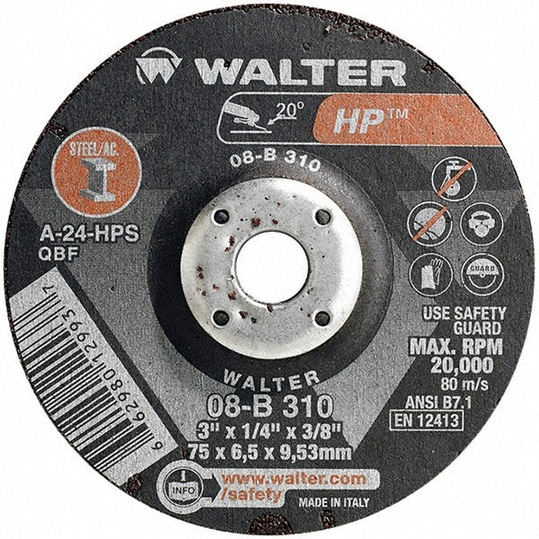 WALTER Walter Surface Technologies 08B310 Type 27 Grinding Wheel