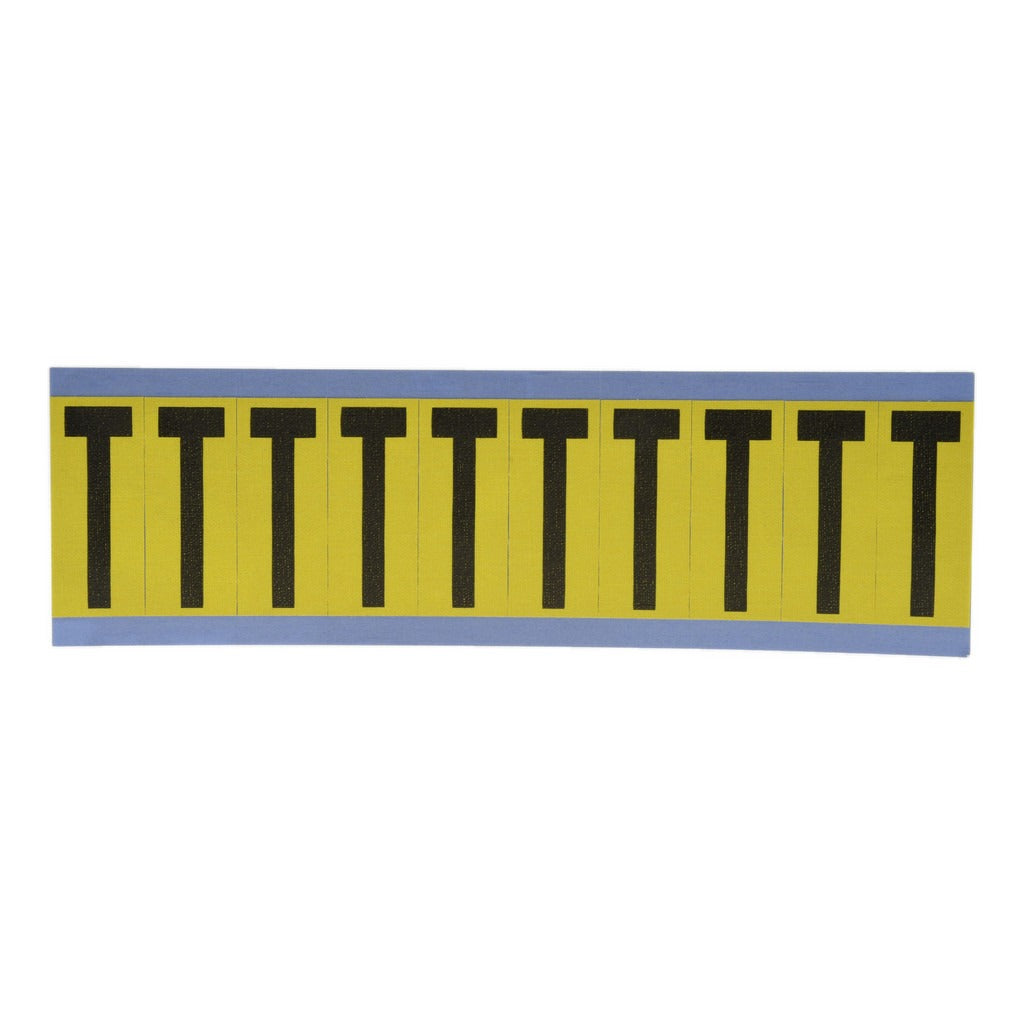 STRANCO Stranco SB5-T Letter Label T 1 Inch Vinyl Removable