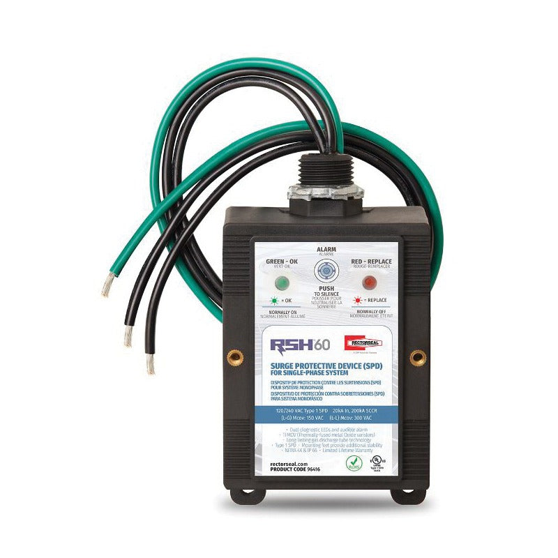 RECTORSEAL RECTORSEAL 96416 RSH-60 Surge Protector 120/240 VAC