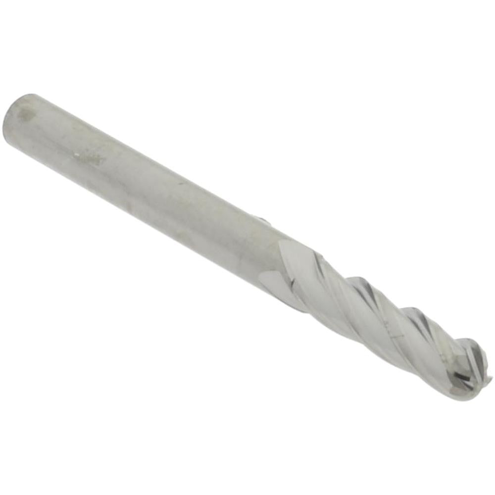 HERTEL Hertel E5250008 Ball End Mill 0.125 in 4 Flute Carbide
