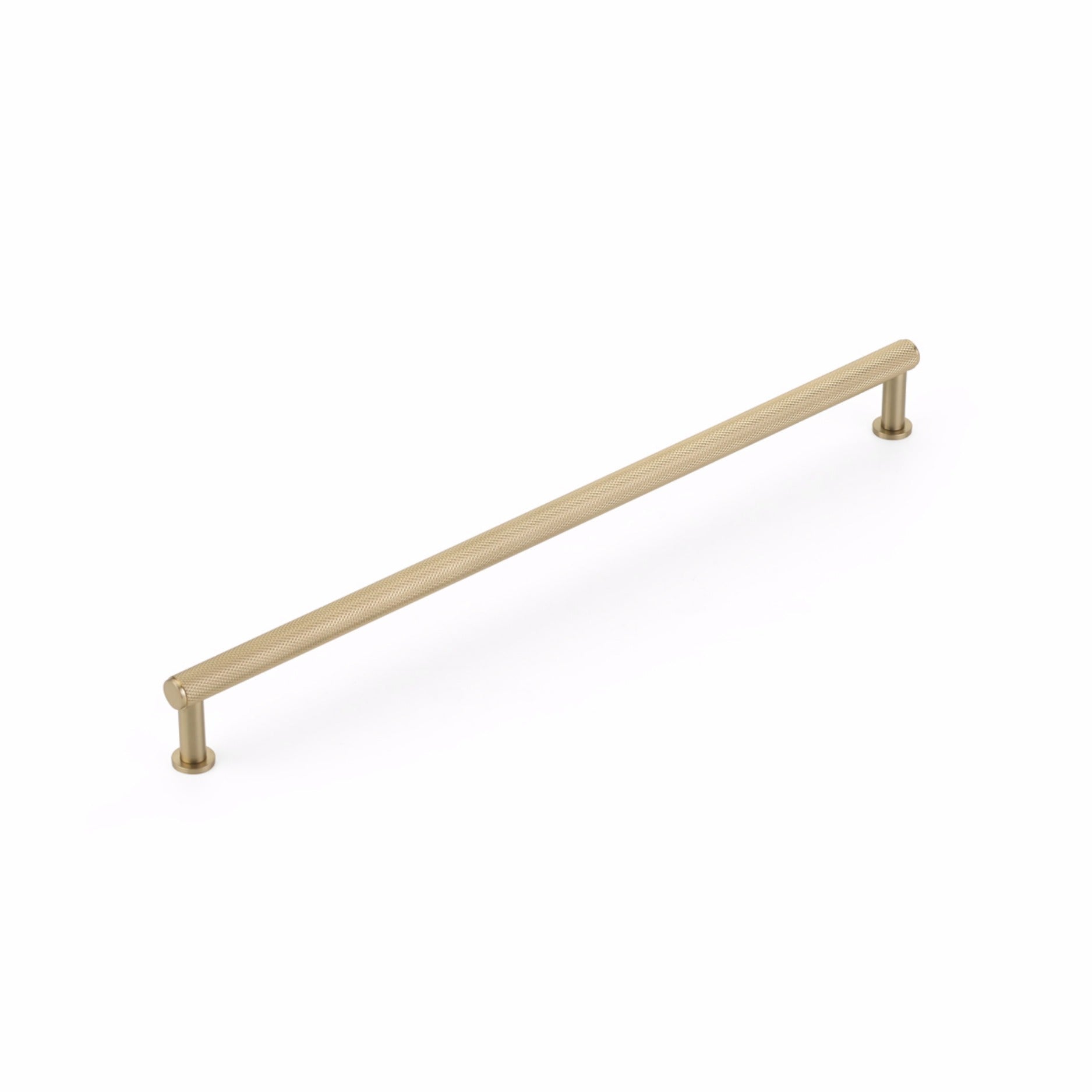 SCHAUB Schaub 5012-SSB Cabinet Pull 12in Knurled Satin Brass