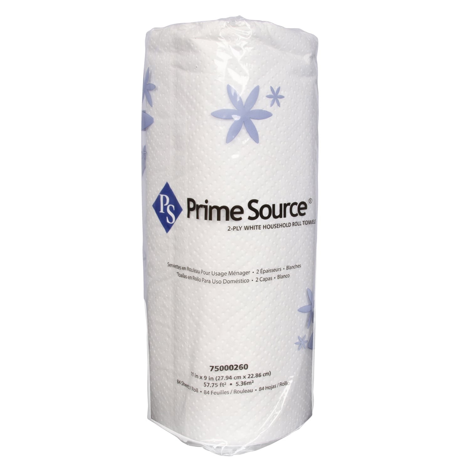PRIME SOURCE Prime Source 75000260 Perforated Kitchen Roll Towel (11 x 9 in, 2-ply, 84 sheets/roll, 30 rolls/case)