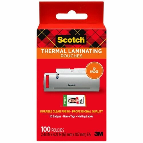 3M 3M MMMTP5852100 Thermal Laminating Pouches 100 Pack