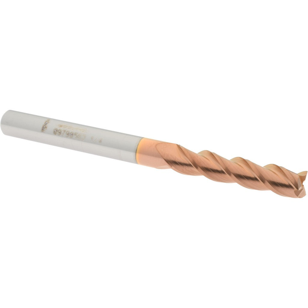 ACCUPRO Accupro 12182212 Square End Mill 1/4 in 3 Flute Solid Carbide