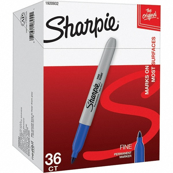 SHARPIE Sharpie 1920932 Blue Fine Point Permanent Marker 36-pack
