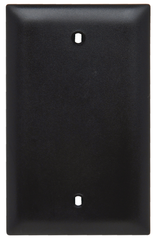 Pass & Seymour TP13BK Blank Wallplate 1 Gang 4.7 in Thermoplastic Black