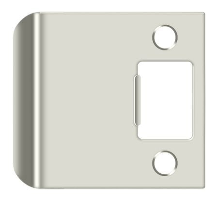 DELTANA Deltana SPE250U14 Extended Lip Strike Plate Bright Nickel