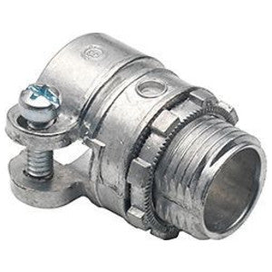 Bridgeport Fittings 403-DC2 Conduit Connector Squeeze Flex Straight Zinc Die Cast 3/8 in.