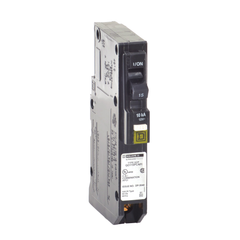 Square D QO115PCAFI Arc-Fault Miniature Circuit Breaker 15A 120V 1Ph 1P Plug-On Neutral