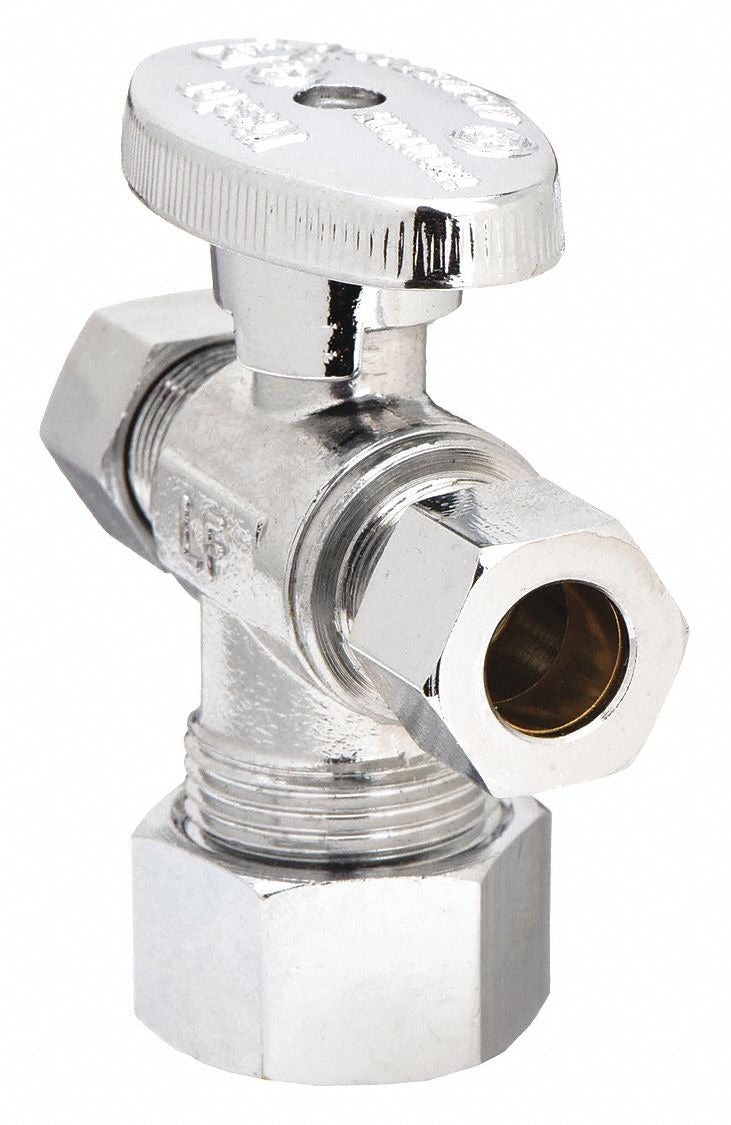 KISSLER Kissler 88-9315 1/4 Turn Dual Outlet Stop 5/8 in x 3/8 in x 3/8 in Replacement 88-9315