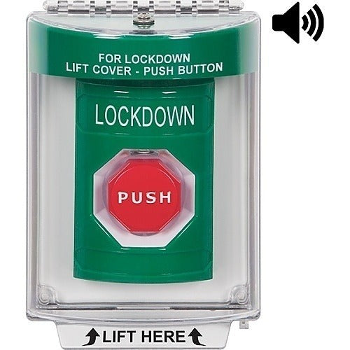 STI Safety Technology Int'l SS2142LD-EN Green Illuminated Stopper Station