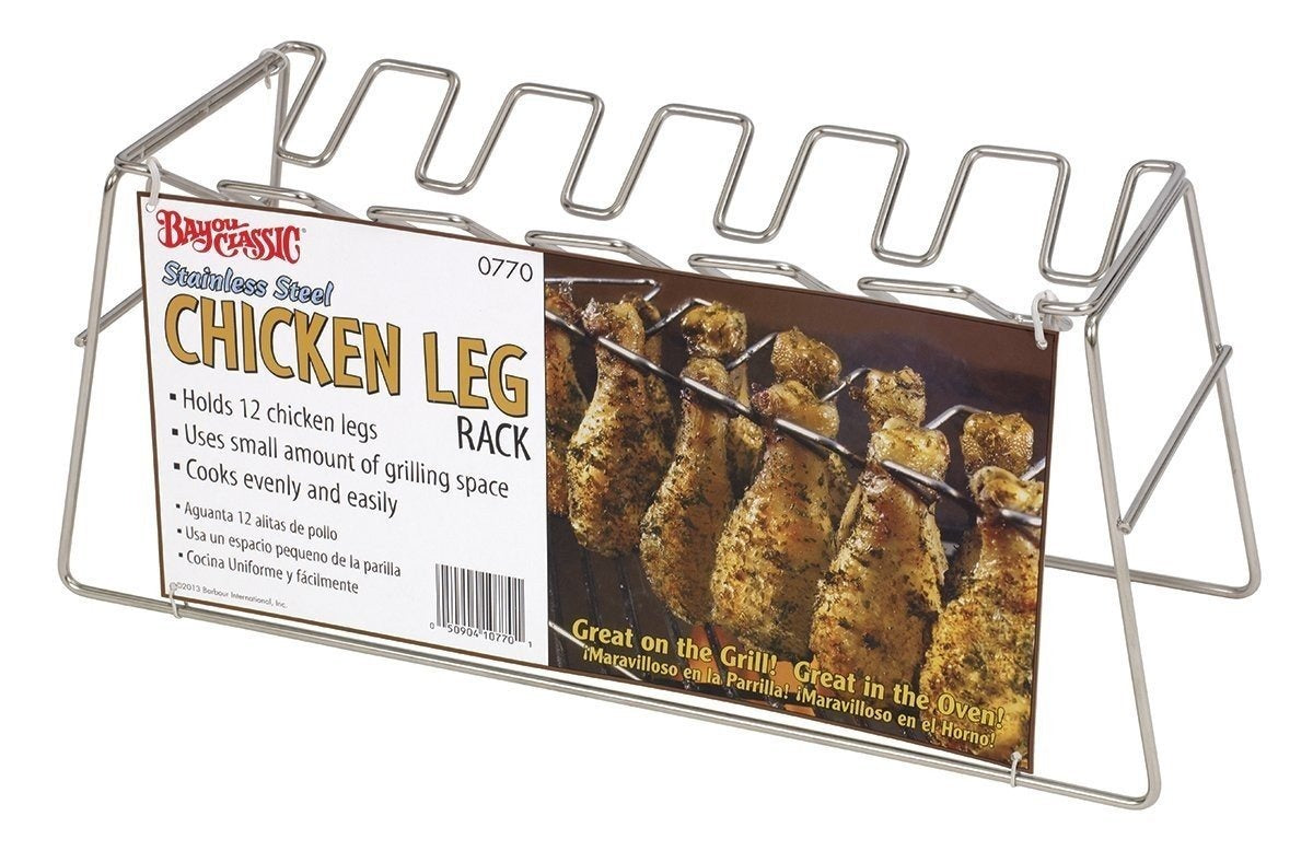 BAYOU CLASSIC Bayou Classic 0770 Chicken Leg Grilling Rack 12 Leg