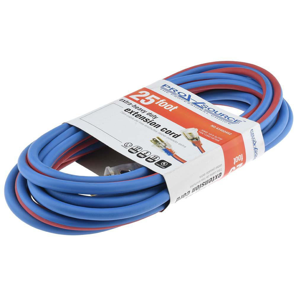 PRO-SOURCE Pro-source PS-AZB0100 Outdoor Extension Cord 25 Ft 12/3