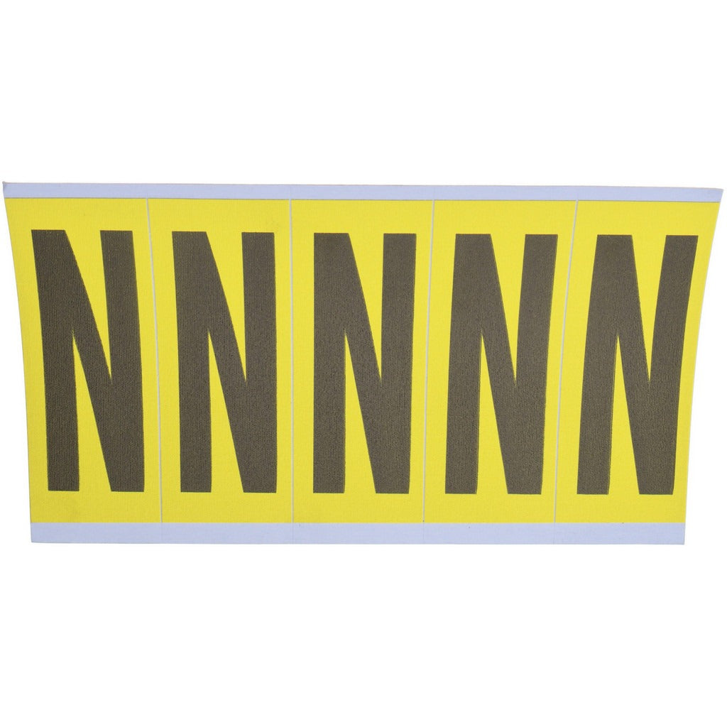 STRANCO Stranco SB7-N Letter Label N Vinyl Removable Adhesive