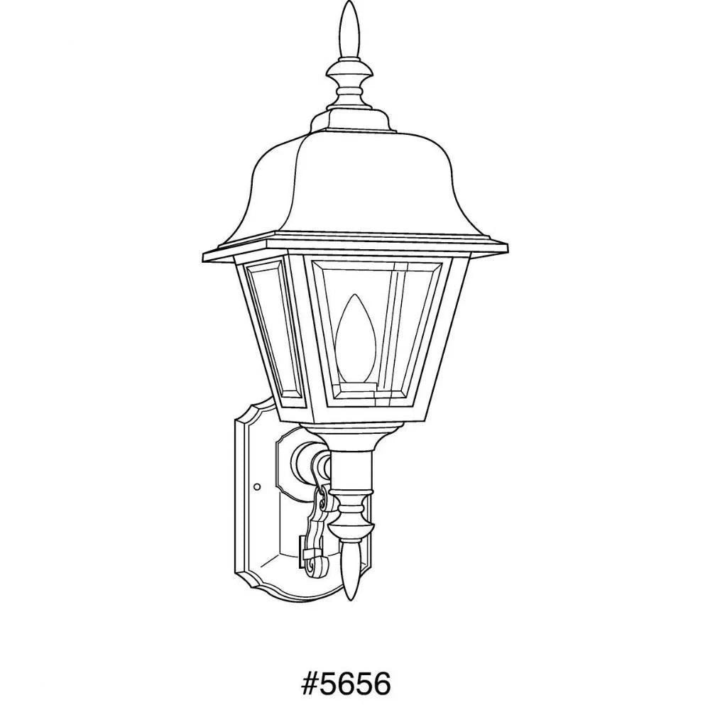 PROGRESS LIGHTING Progress Lighting P5656-31 1-Light Medium E-26 Incandescent Wall Lantern 100W (1-Pack) P5656-31