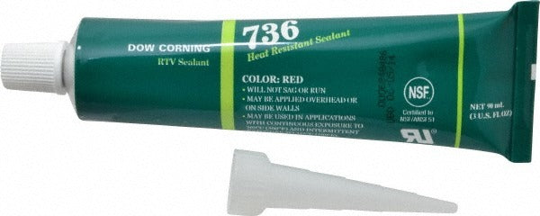 DOW CORNING Dow Corning 2423472 Rtv Silicone Joint Sealant 3 Oz Red