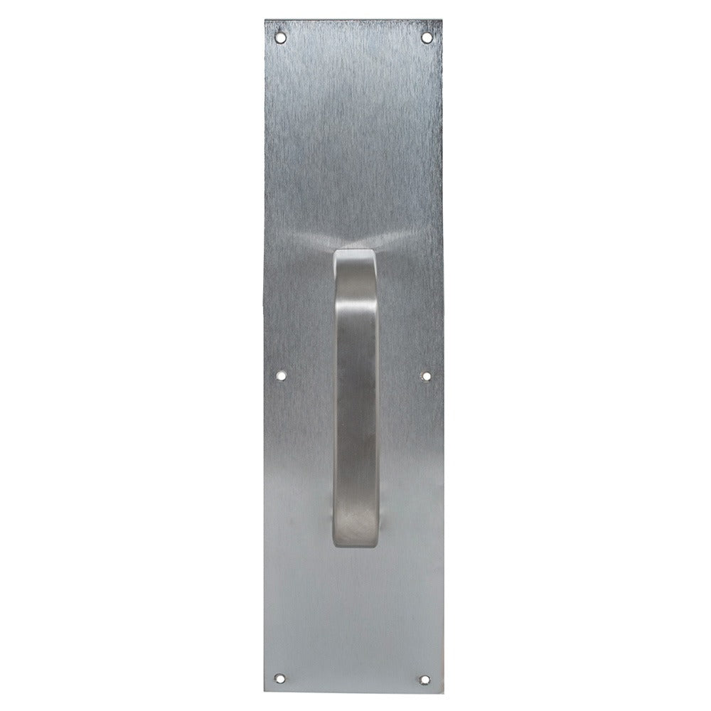 TRIMCO Trimco 10143630 Pull Plate with 1199 Pull Satin Stainless Steel