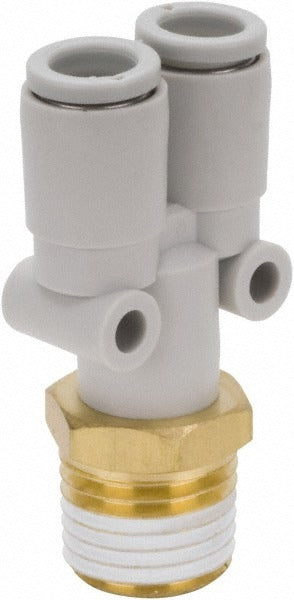 SMC Smc Pneumatics KQ2U10-03AS Y-connector Fitting 10mm 3/8 Bspt