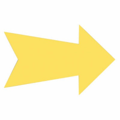 HILLMAN Hillman Fasteners 843365 Yellow Arrow Sign 9x23 in