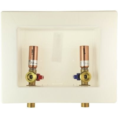 LSP LSP OBFS-2131 Firestop Washing Machine Supply Box with Hammer Arrestor Brass PEX Connection