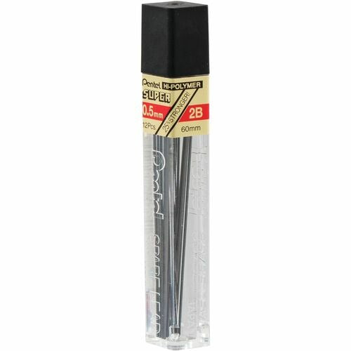 PENTEL Pentel PENC5052B 0.5mm 2B Lead Refills 12 Per Tube