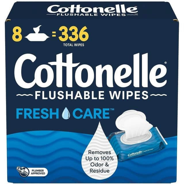 KIMBERLY-CLARK Kimberly-Clark KCC51826 FreshCare Flush Wipes (8/Box) 51826