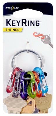 NITE IZE Nite Ize Inc KRG2-11-R3 S-biner Key Ring 6 Pack