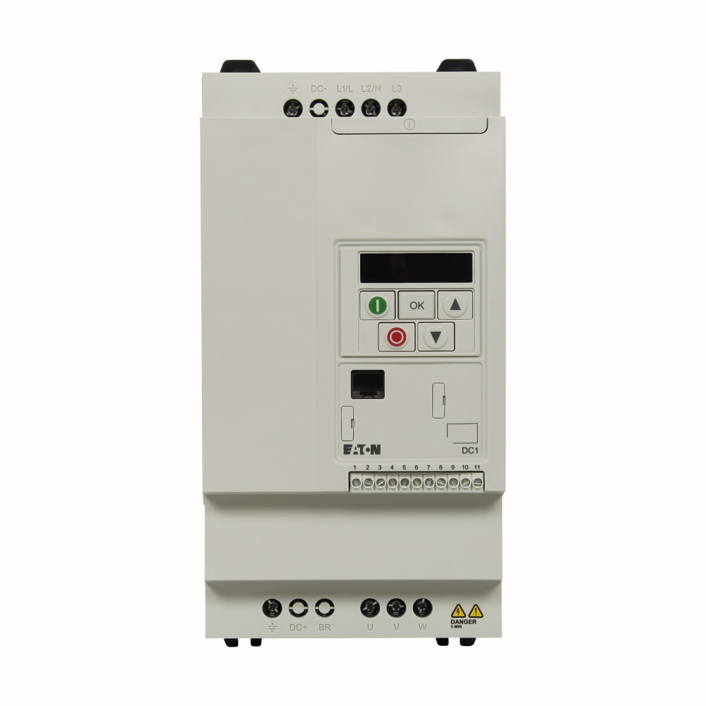 Eaton DC1-34024NB-A20CE1 PowerXL Adjustable Frequency Drive 480V In 460V Out 15HP 24A