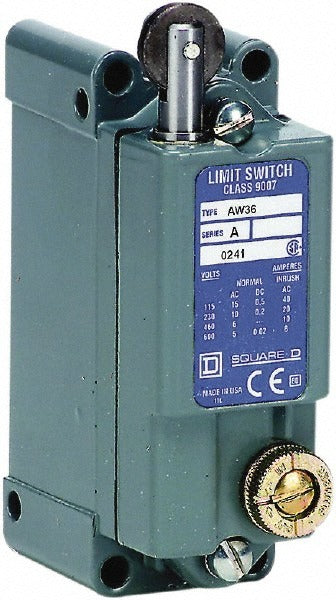 SCHNEIDER ELECTRIC Square D 9007AW36 Limit Switch Spdt Nc Roller Plunger