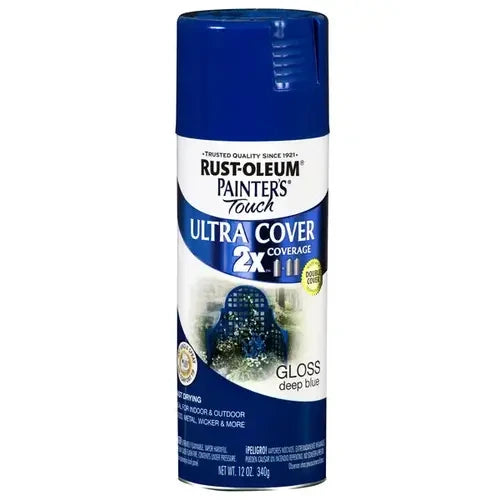 RUST-OLEUM Rust-oleum 334032 Gloss Spray Paint Deep Blue 12 Oz
