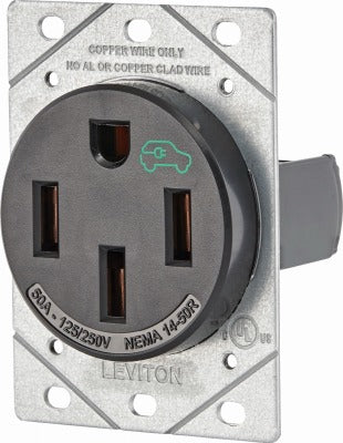 LEVITON Leviton Mfg Co 001-1450R-000 Ev Charging Outlet 50A
